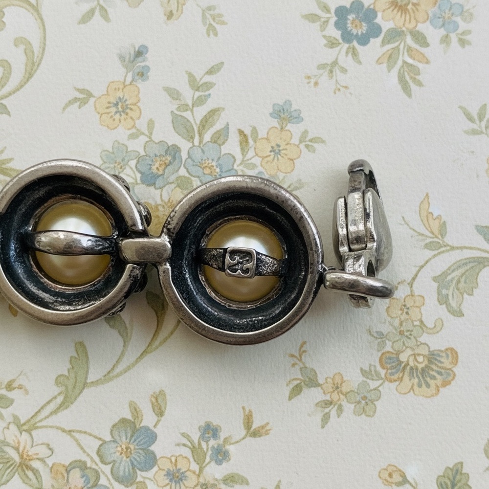 “ Honora “ Sterling Silver 925 Button Pearl Bracelet - Picture 6 of 6